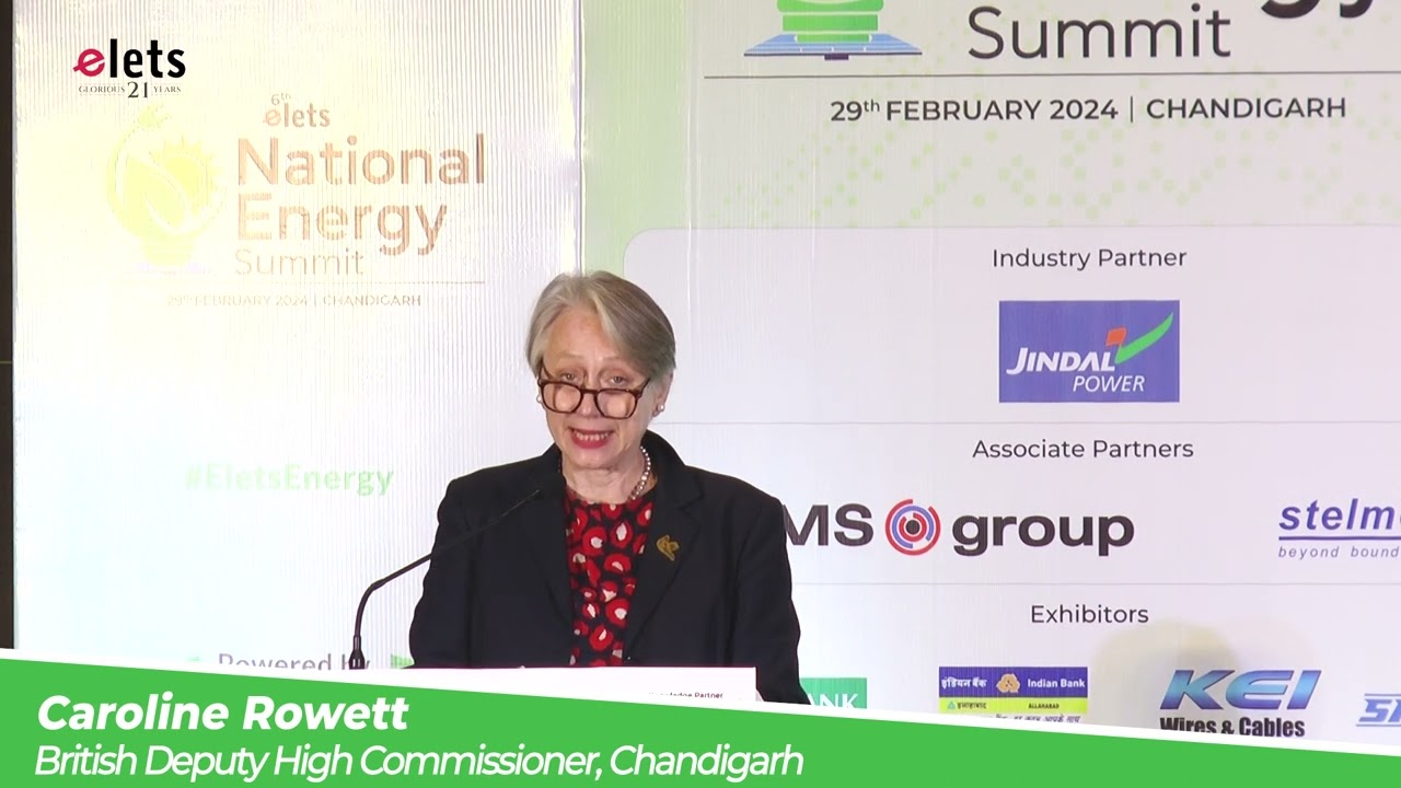 Caroline Rowett, British Deputy High Commissioner, Chandigarh | 6th Elets National Energy Summit